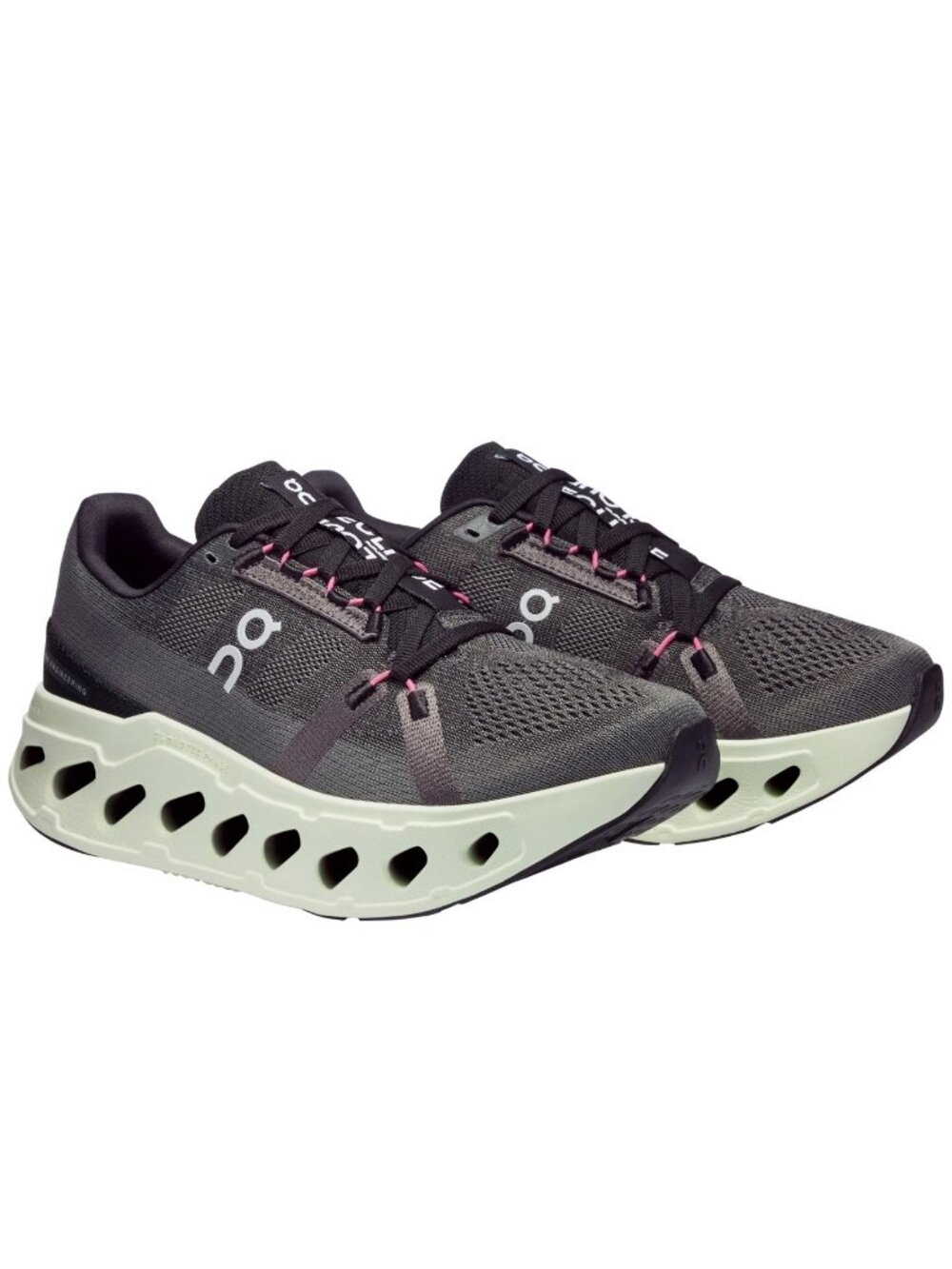 ON RUNNING Women's Cloudeclipse Rock/Lime Running Shoe Size: 9.5